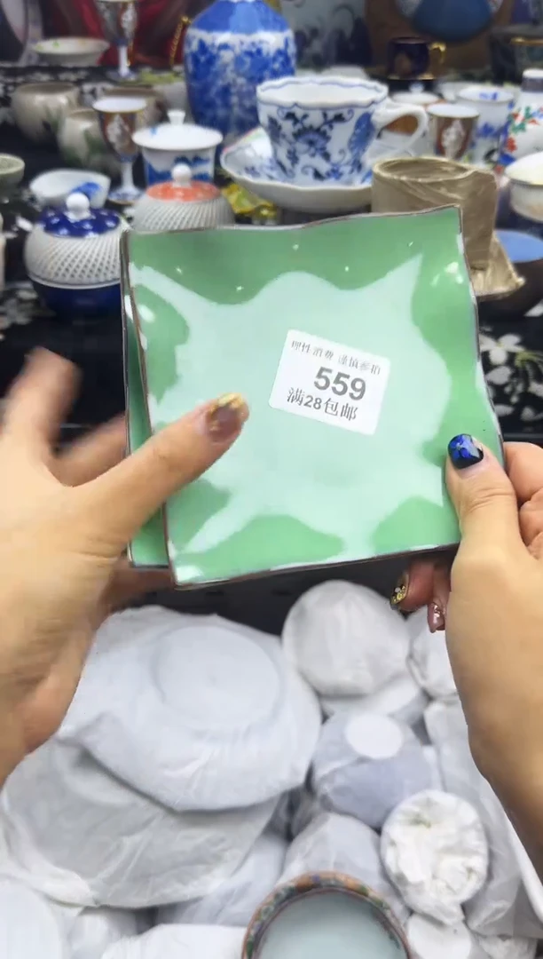 瓷片小*蛋瓷色工艺品品品品559