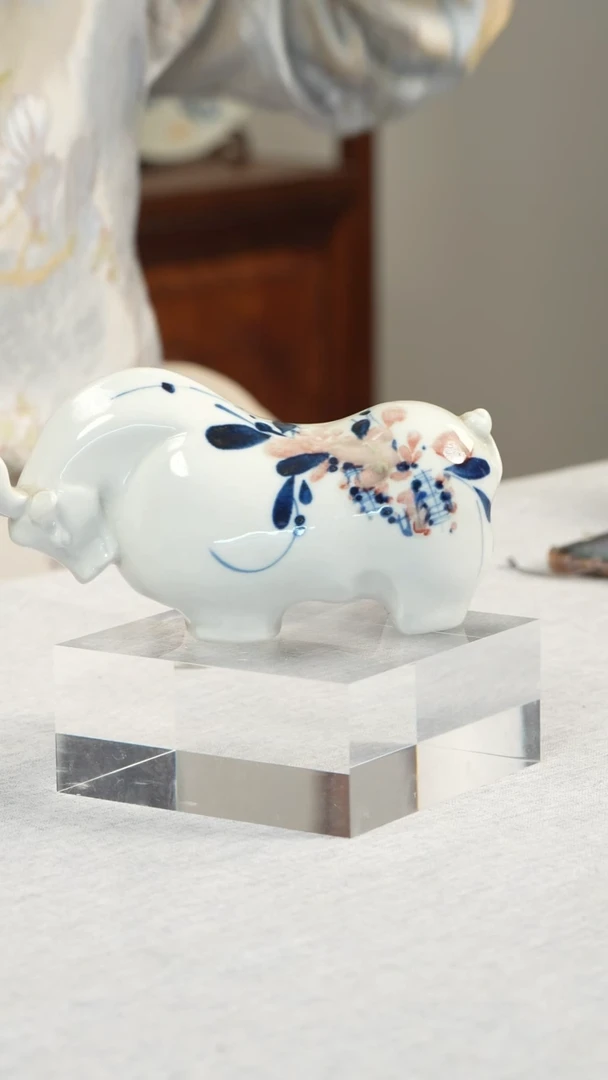 瓶瓷【玉风窑】煤窑十二生肖大款【牛】