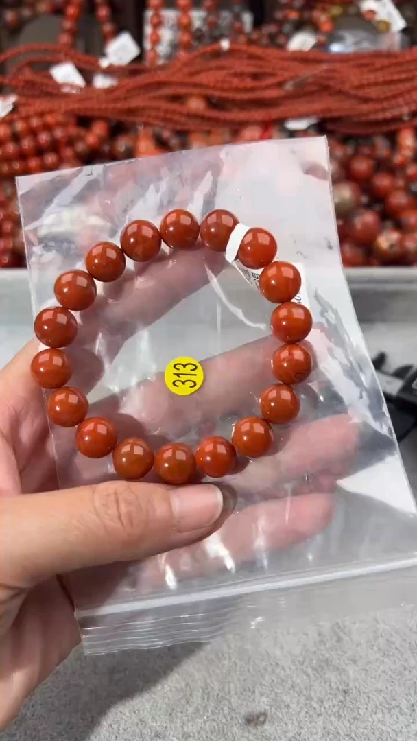 南红玛瑙手串未镶嵌11