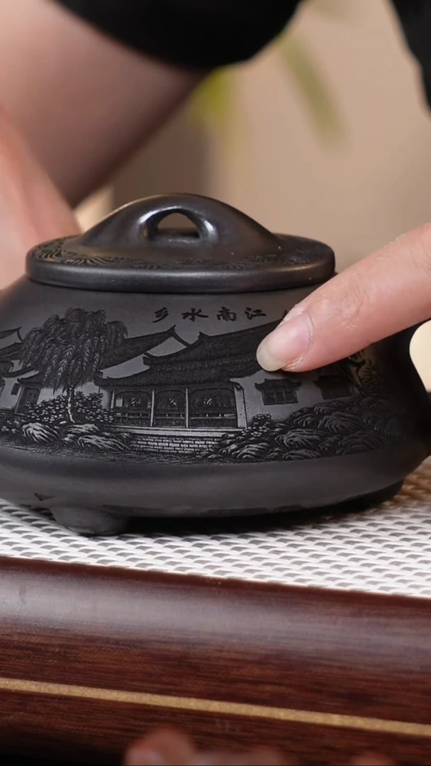 茶壶紫砂石黄石瓢