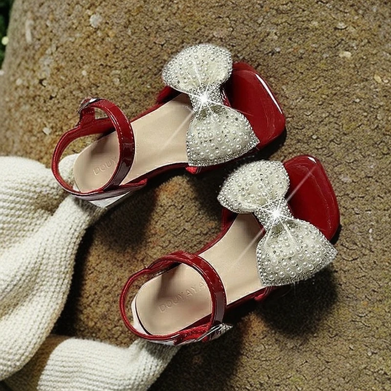 女童凉鞋2025夏季新款时尚软底儿童小高跟公主小女孩韩版儿童凉鞋