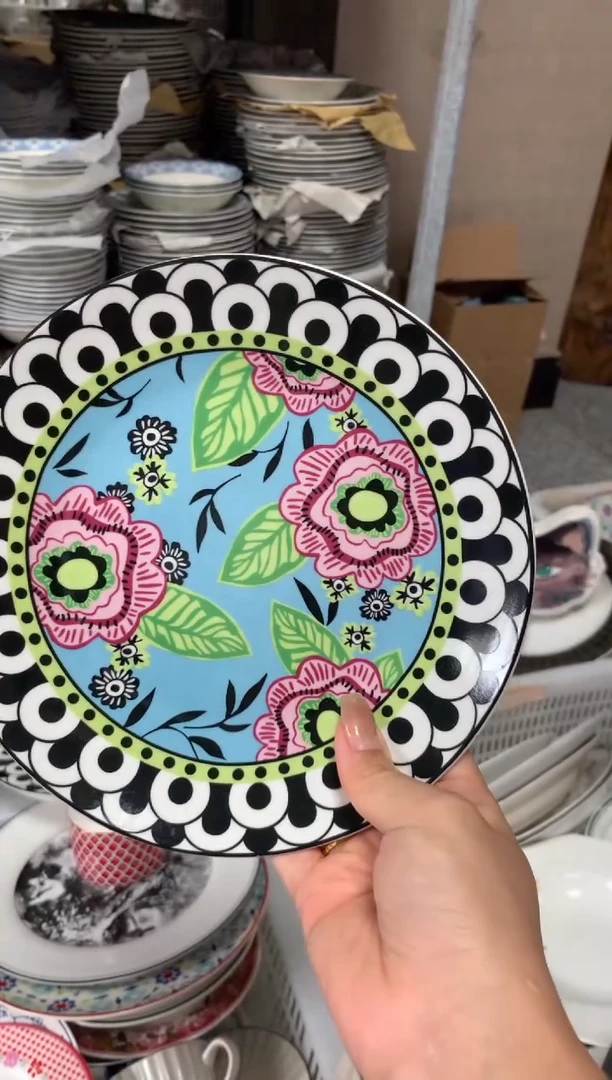 瓷片逗**呢陶瓷原单CC254餐具1个