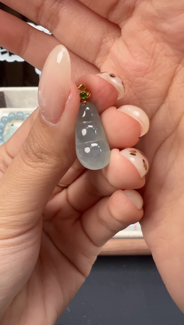 吊坠(不含链)18K金镶嵌翡翠缅甸珠宝严选