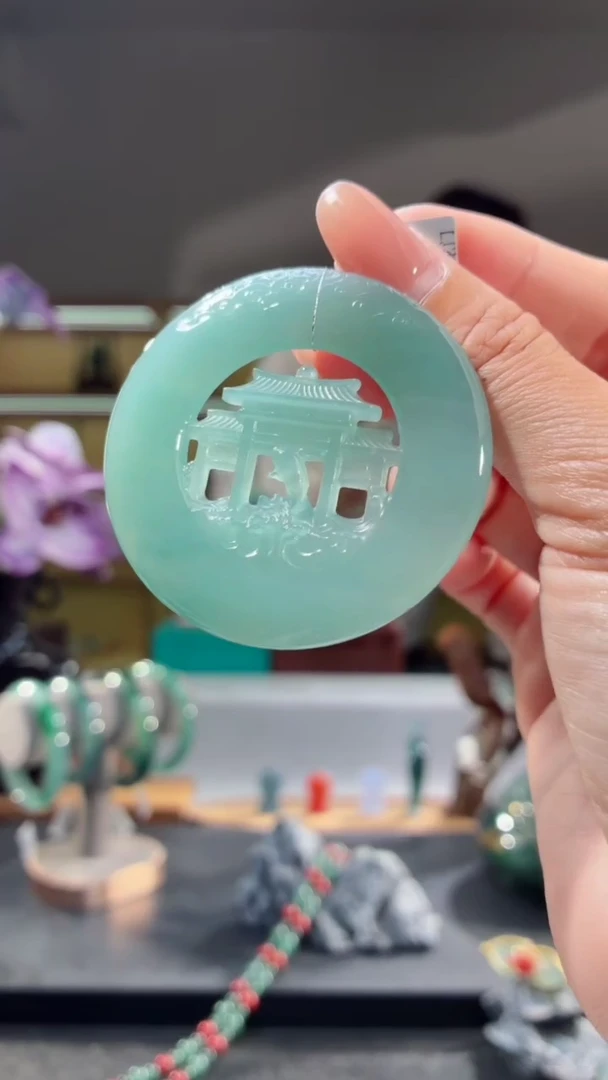 吊坠(不含链)未镶嵌翡翠鱼跃龙门