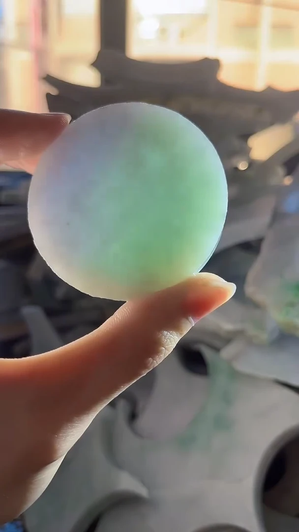 裸石翡翠梦***面缅甸翡翠A货1495