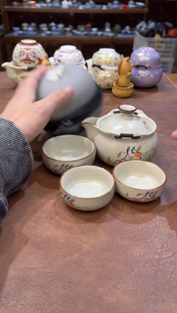 真的很便宜会开片的旅行茶具