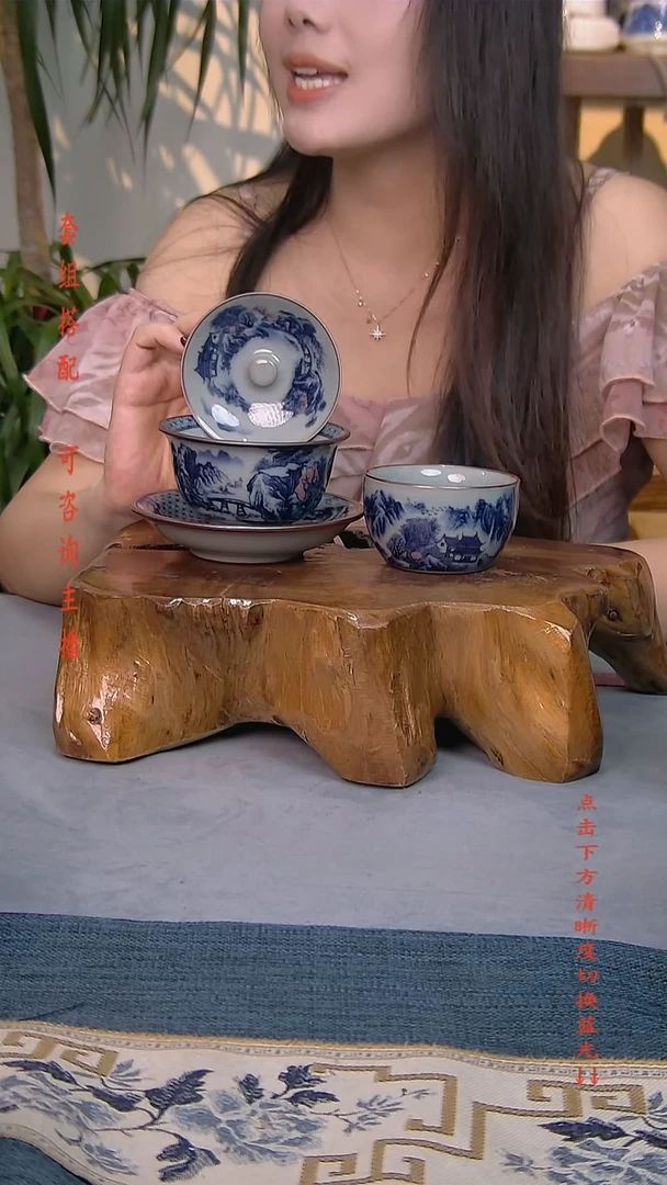简装家用款2件套 老陶泥开片纹陶瓷茶具