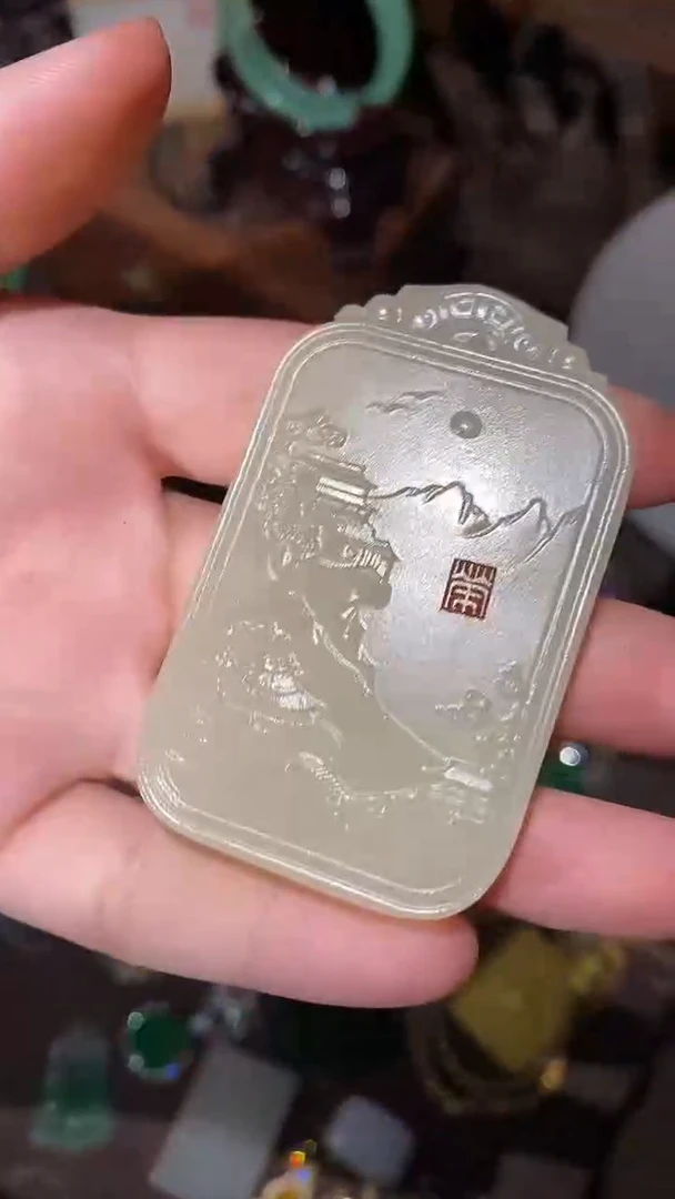 和田玉未镶嵌颈饰永玉阁精品专属摆件