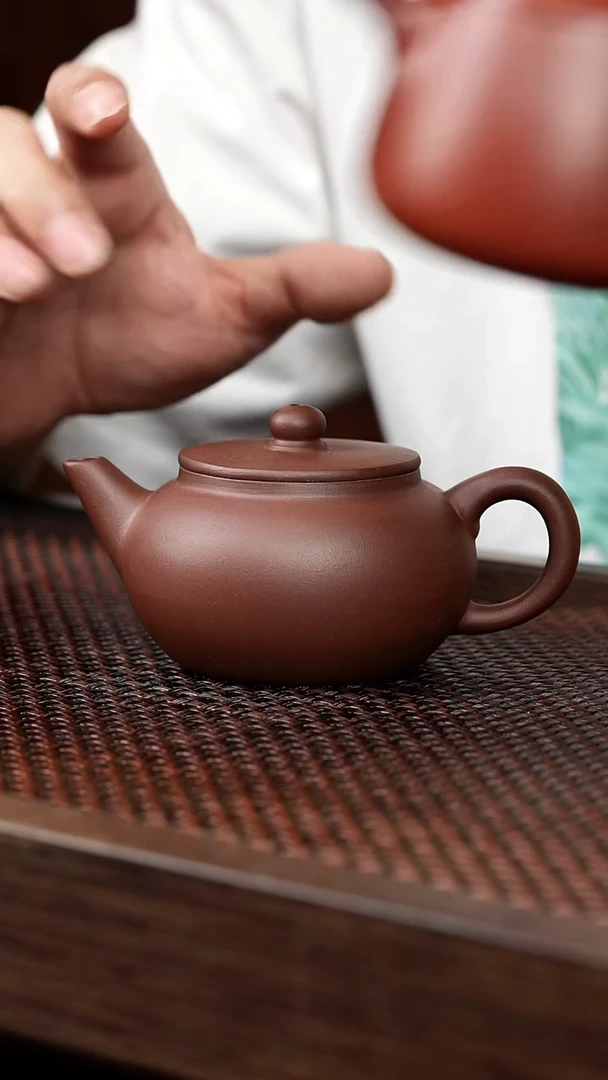 茶壶紫砂底槽清平盖水平