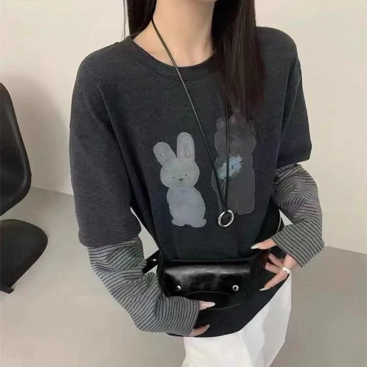 L衣长62    25686【糯米兔】打底小衫