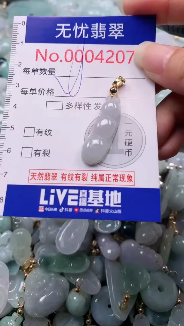 吊坠(不含链)未镶嵌翡翠4207