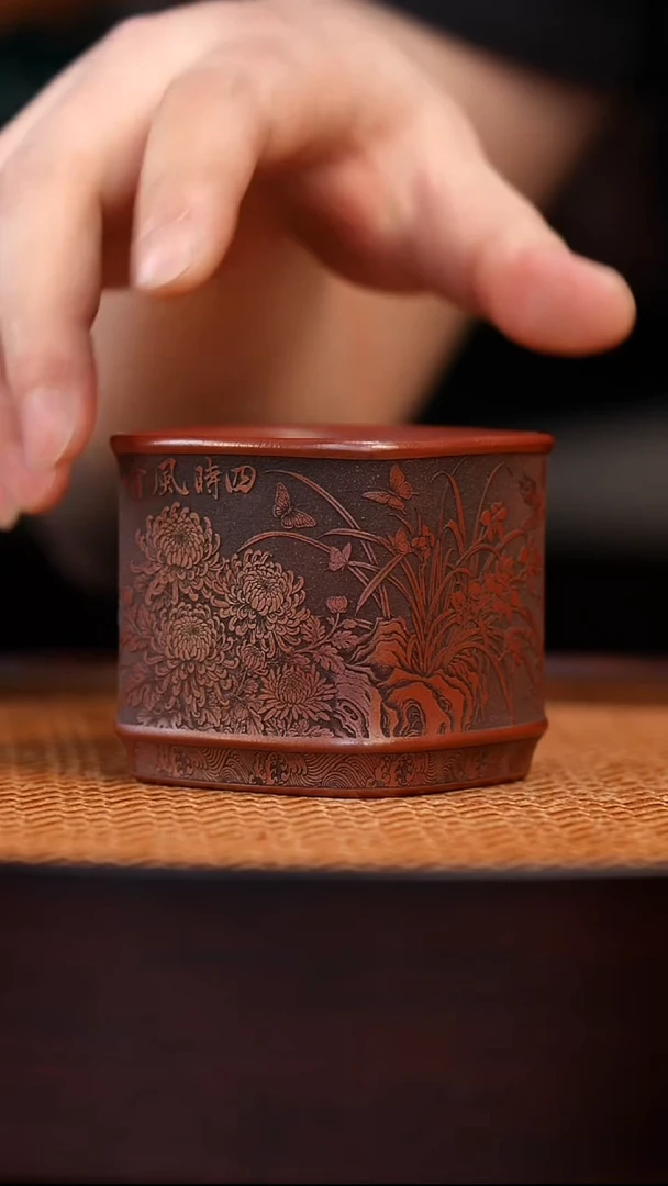 茶杯紫砂宜兴全手工紫砂杯