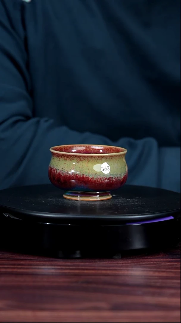 363#李盼龙一级品原矿钧瓷卢氏杯