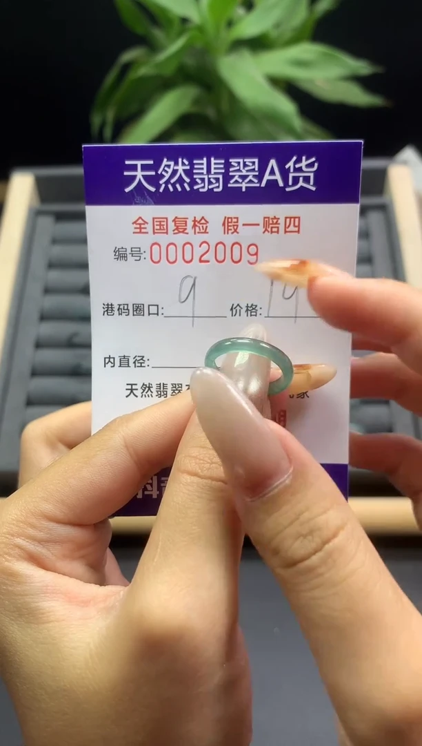 未镶嵌戒指翡翠天然  2009