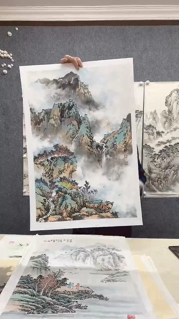 纸本45*70手绘字画作品