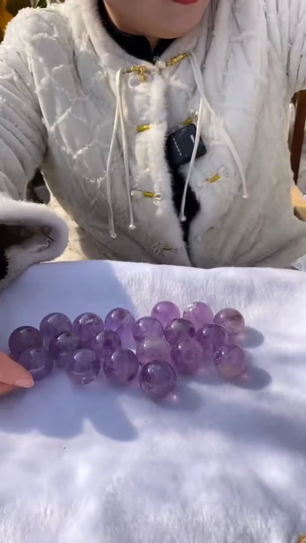 【闪购商品】紫晶球未镶嵌紫晶球D187多样性发其一（不配底座）