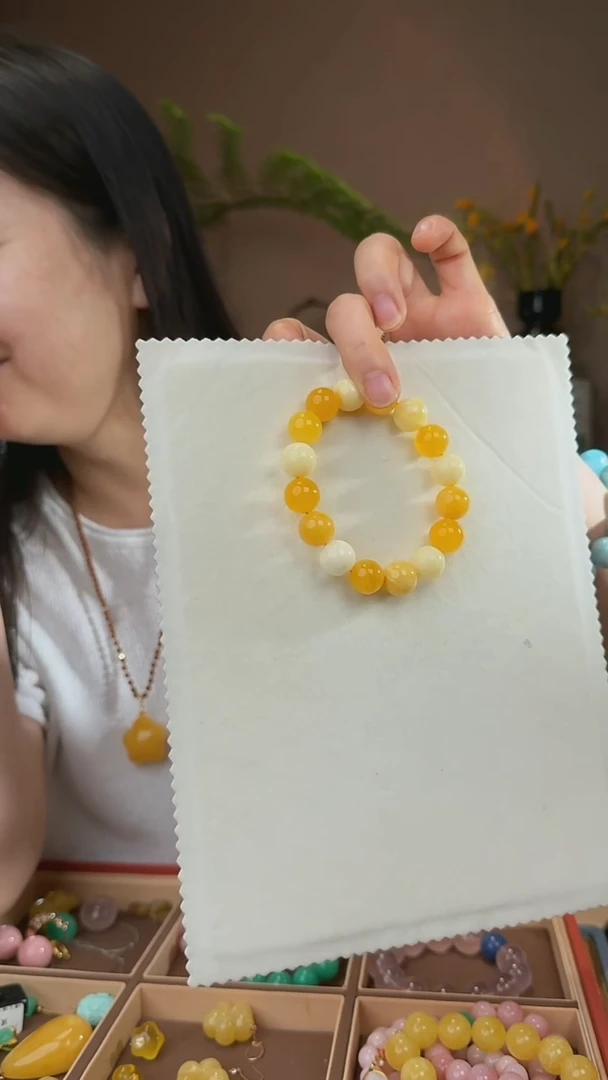 手串蜜蜡未镶嵌天然蜜蜡手串
