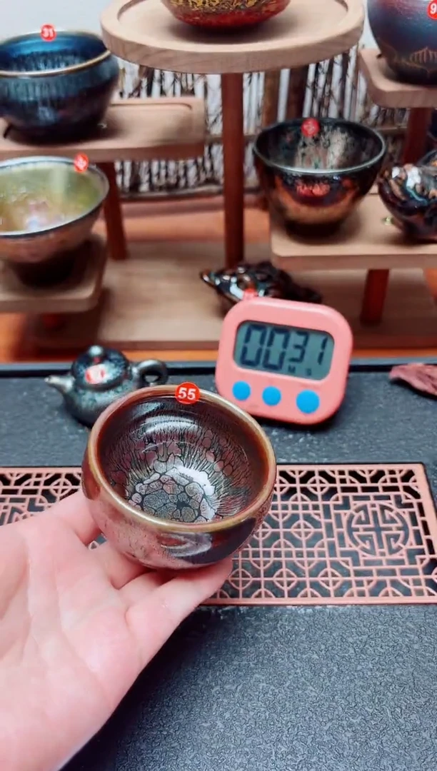 茶盏和**方55号建盏工匠茶器