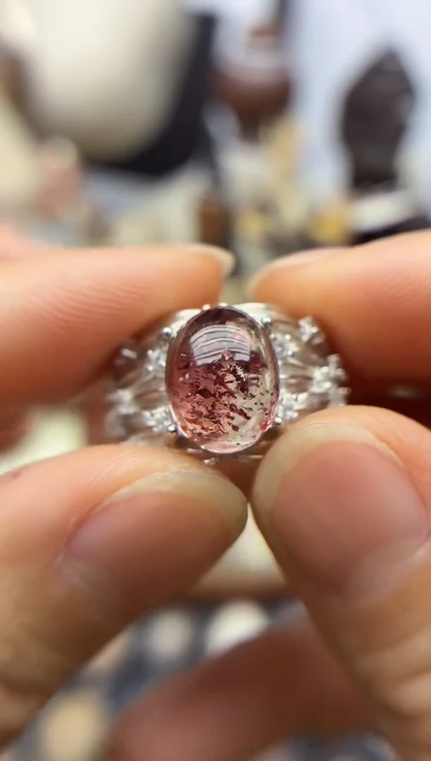 银S925镶嵌珠宝半成品水晶定制定制