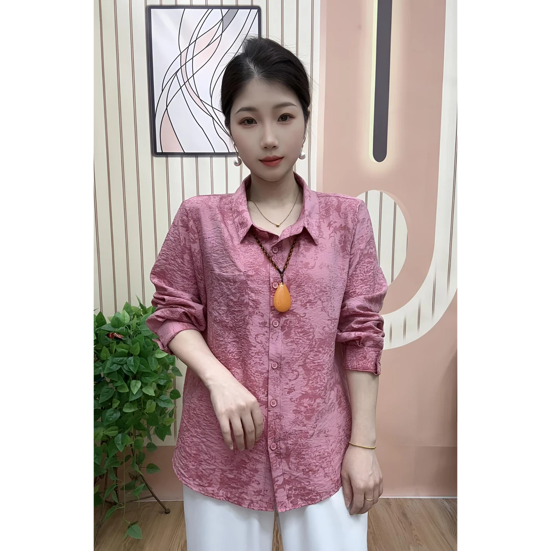 秋季新款衬衫宽松洋气长袖上衣百搭休闲时尚显瘦开衫