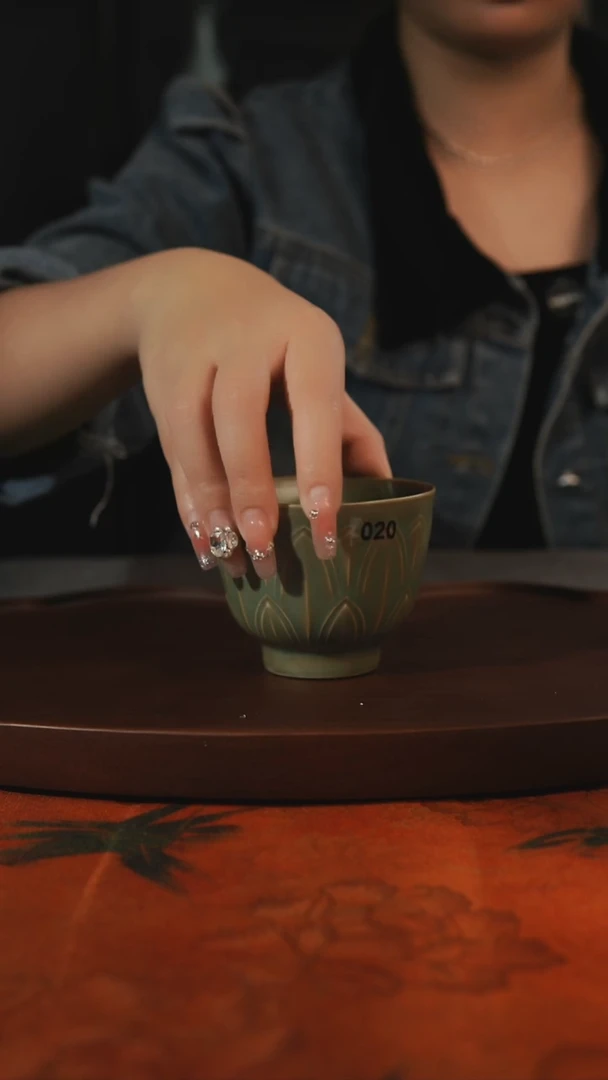 杯子久* 柴烧020 莲花瓣杯   汝州原产地原矿仿古老釉