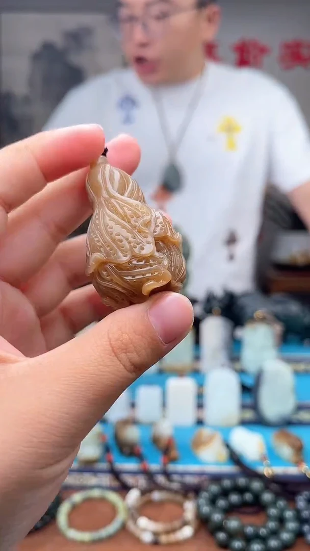 和田玉未镶嵌挂件1