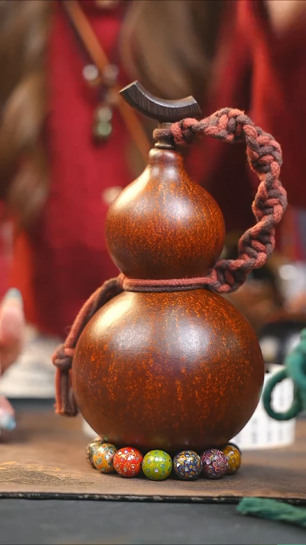 【闪购商品】WB114大漆酒葫芦不包手串及旋转底座