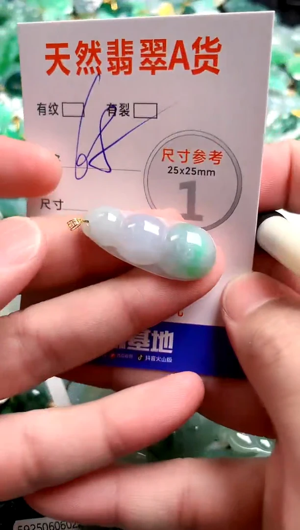 翡翠18K金镶嵌颈饰24000953