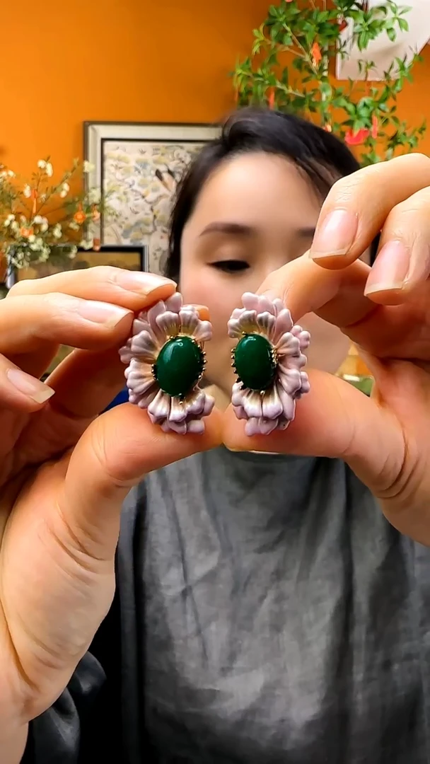 纯铜925银无耳钉