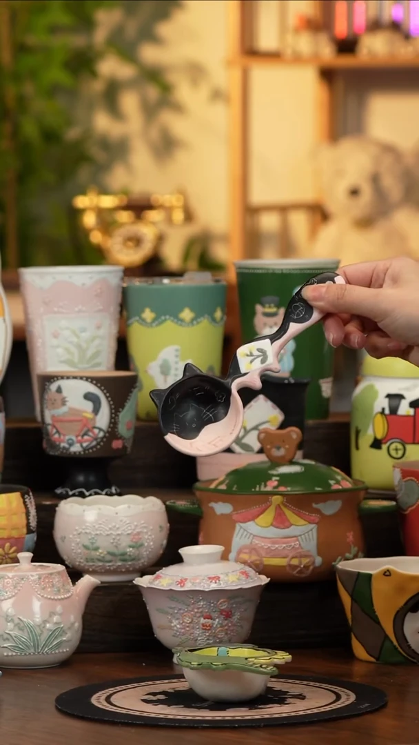 杯子瓷A209景德镇原创手工陶瓷