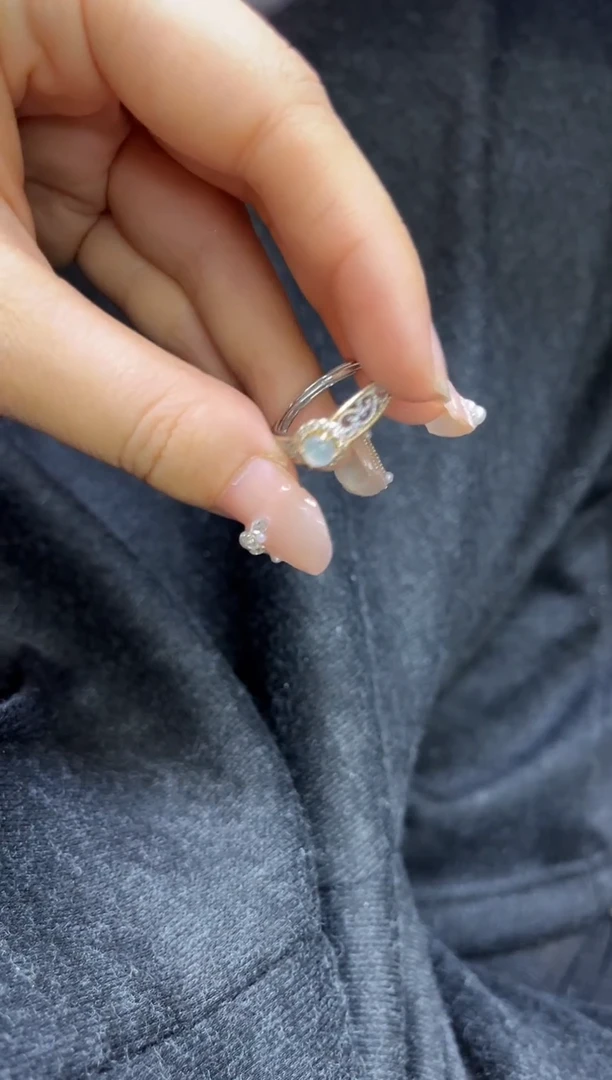 【闪购商品】翡翠戒指银S925镶嵌0531662785