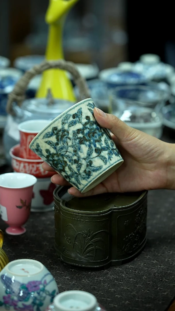 开仓千款景德镇手绘茶具放漏
