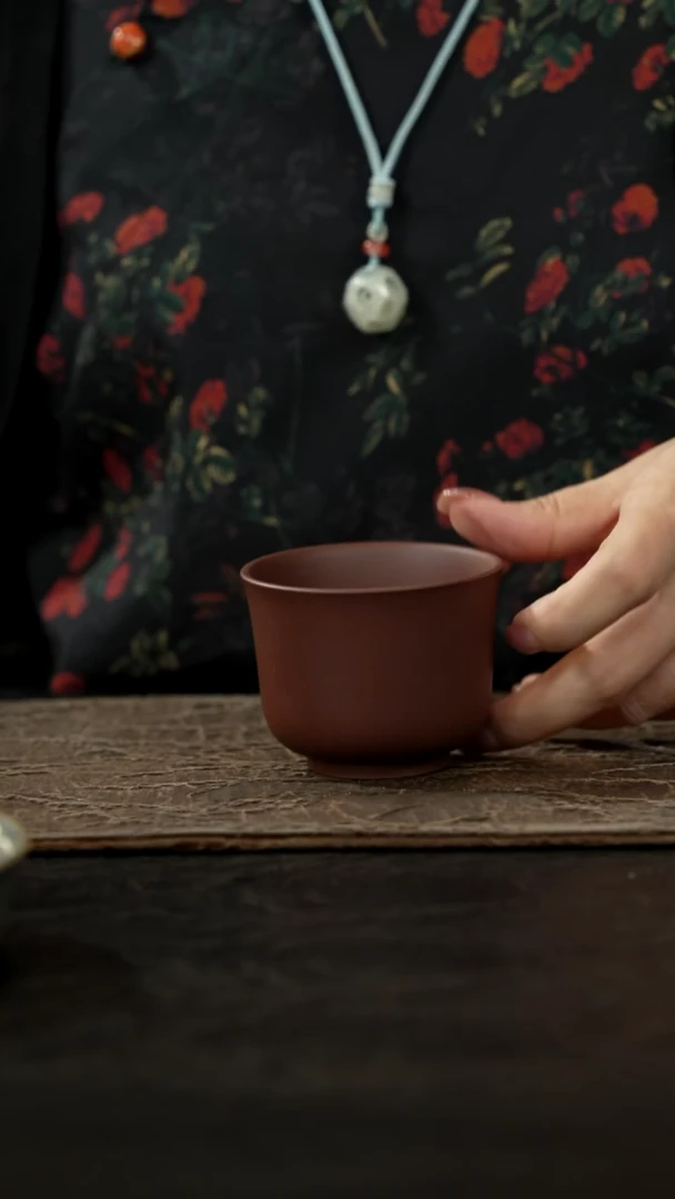茶壶紫砂紫泥茗香杯120cc
