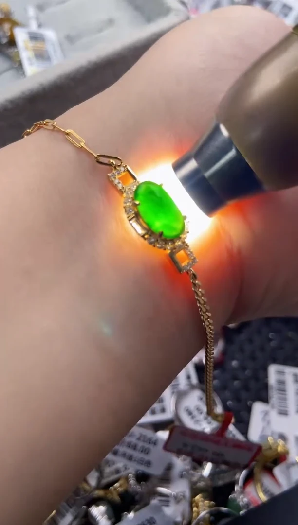 银S925镶嵌戒指翡翠110000    7