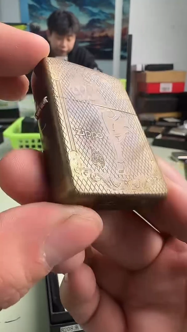 铜zippo打火机风女