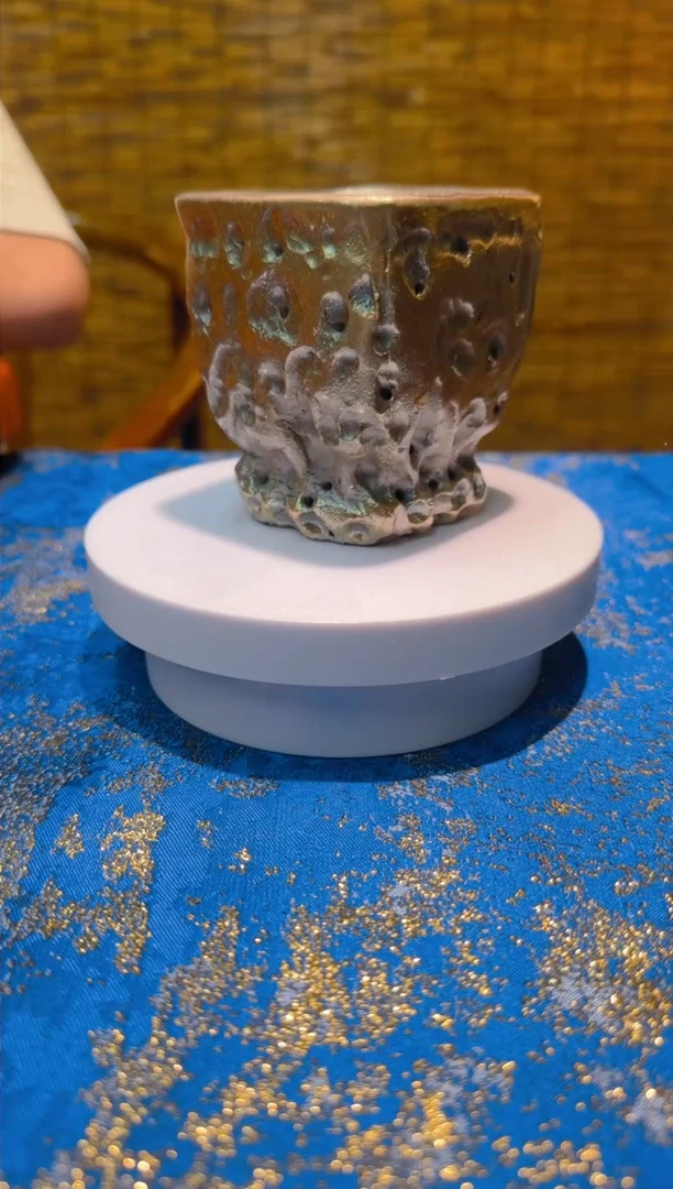 柴烧手拉胚纯手工茶杯主人杯