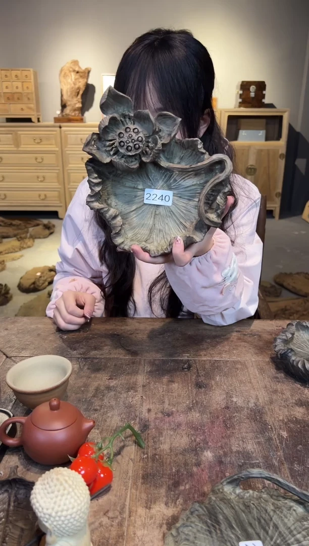 木2240号乌木金丝楠果盘+0.8手串