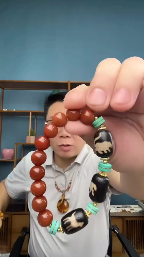 未镶嵌手串南红玛瑙微瑕介意勿拍20