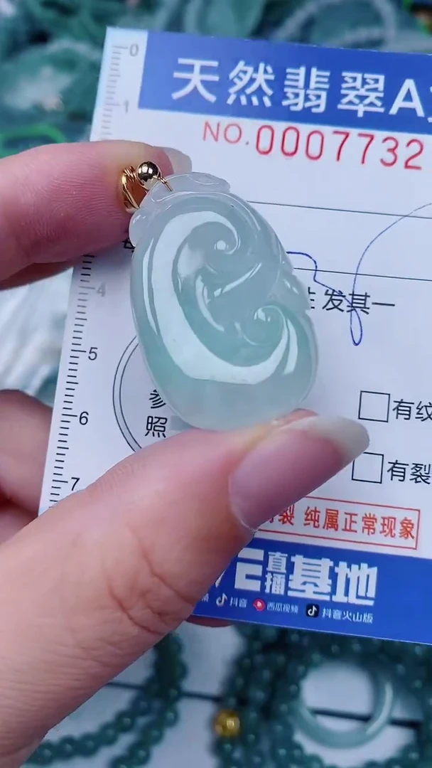 翡翠未镶嵌颈饰00007732