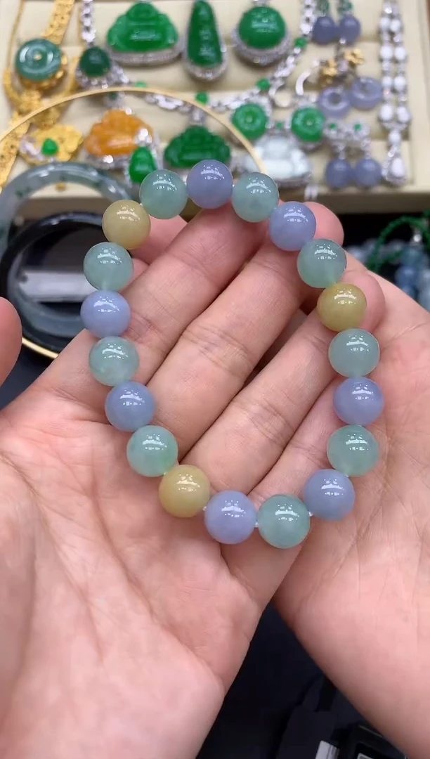 未镶嵌手串翡翠335-中国好珍宝