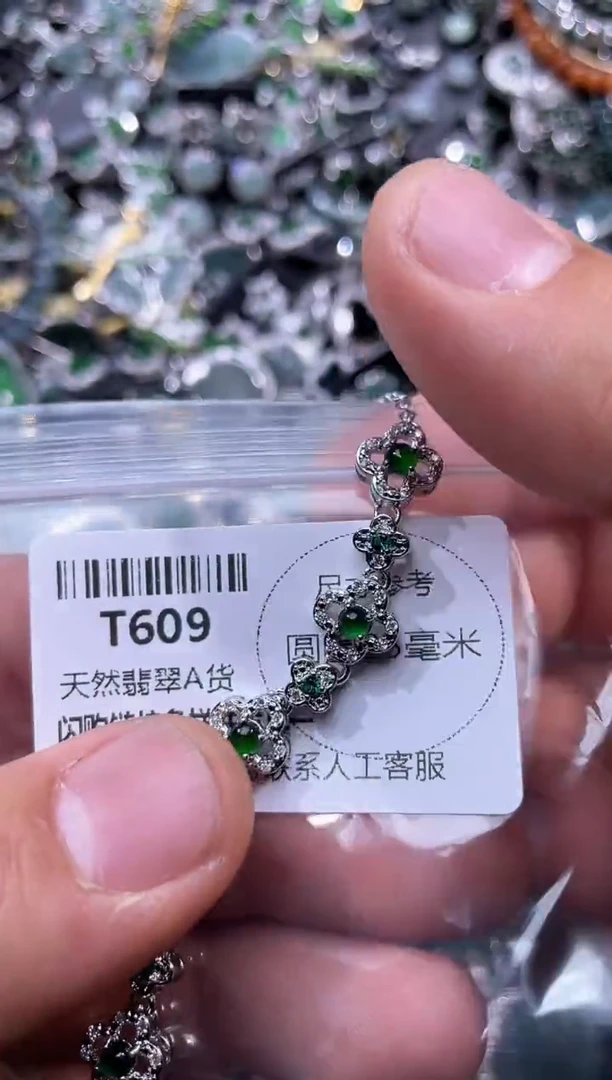 【闪购商品】翡翠颈饰未镶嵌T609手链