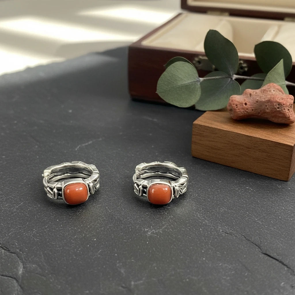 925银耳饰 民族风镶嵌耳饰 ES00969