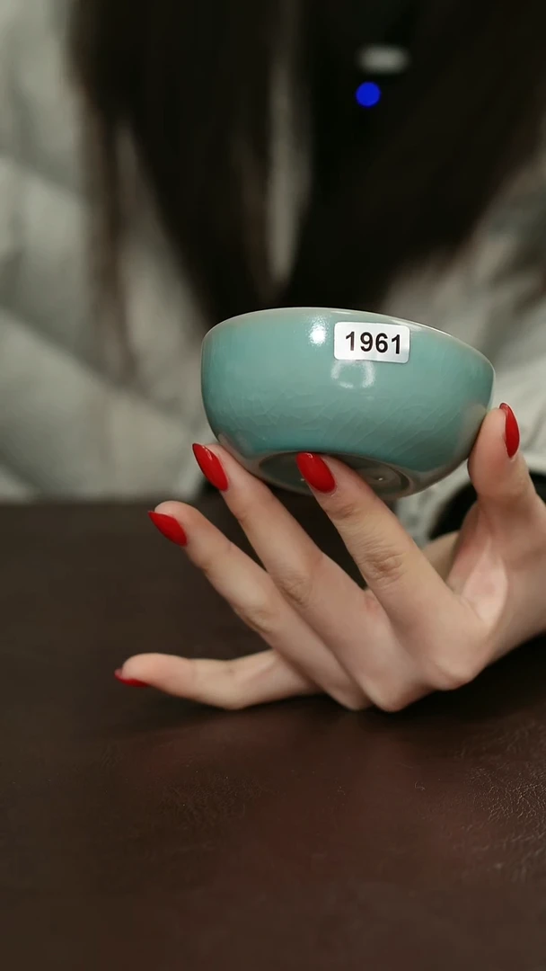 摆件瓷1961原矿原釉汝宋汝瓷