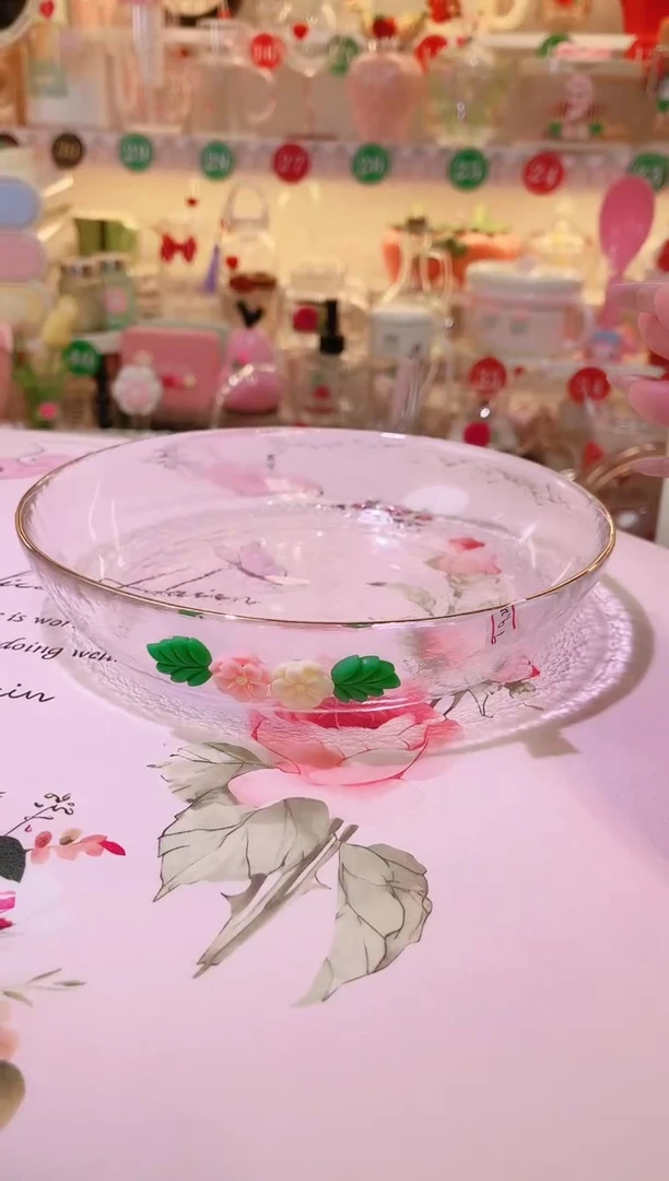 其他品质好发货快放心拍！小花仙玻璃盘