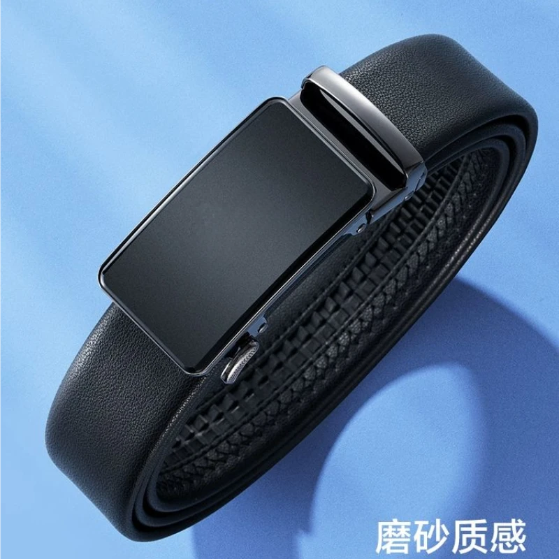 男性磨砂自动简约皮带5