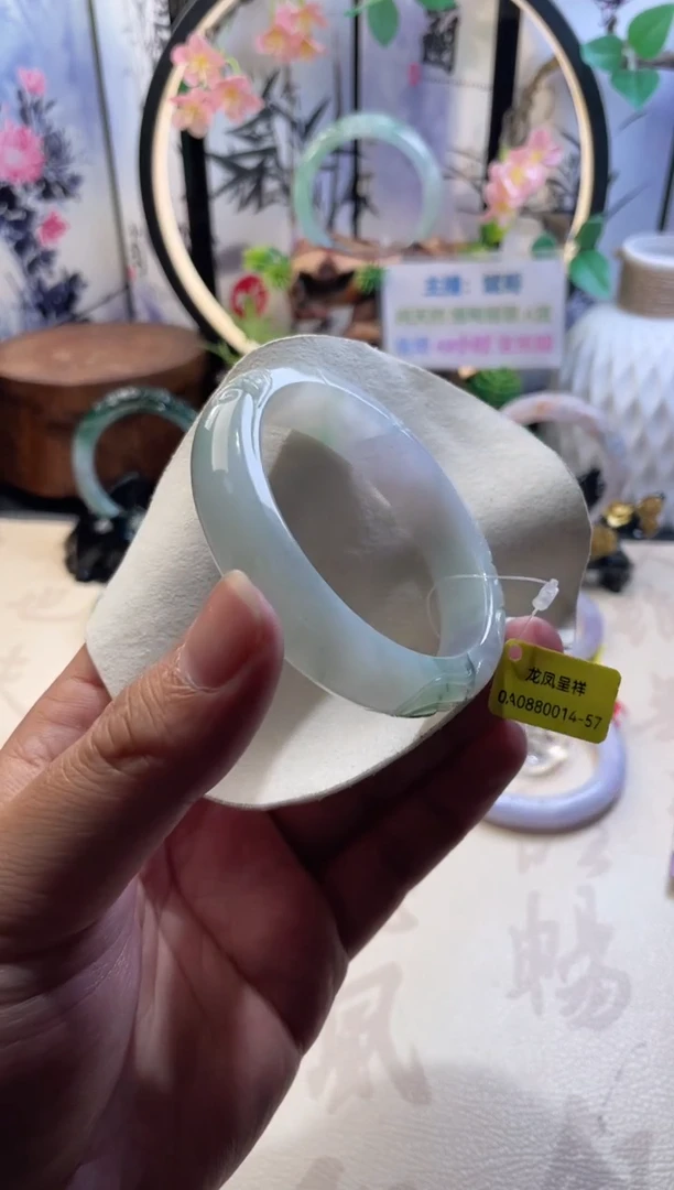 未镶嵌手镯翡翠正圈56