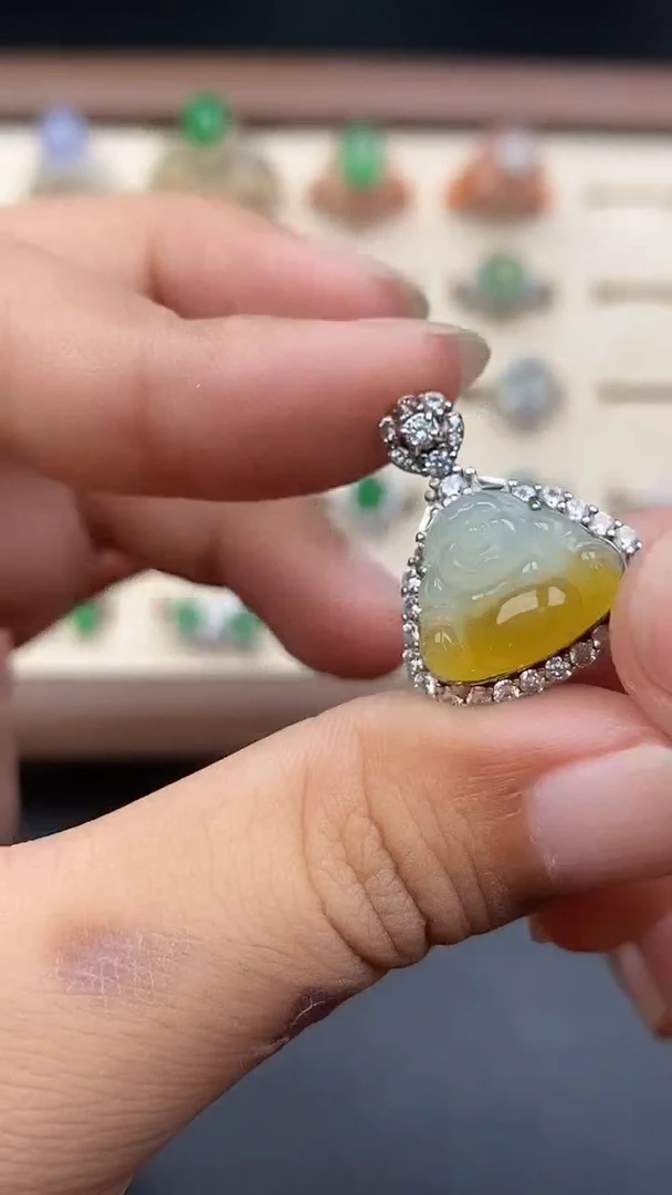 银S925镶嵌定制翡翠9696969