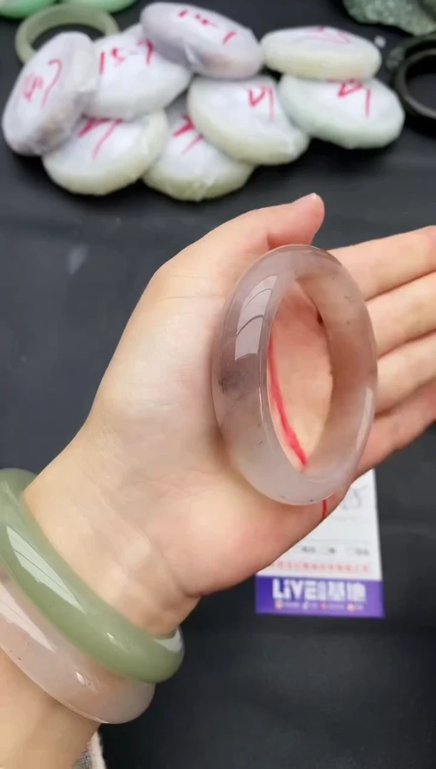 未镶嵌手镯石英质玉59+54/55