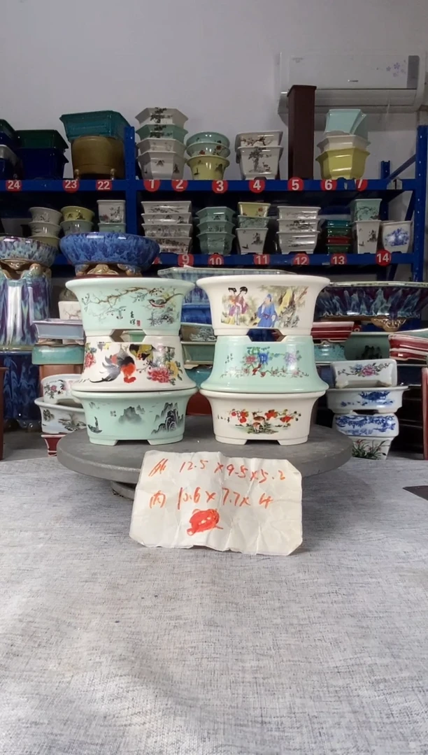 210六只椭圆花盆