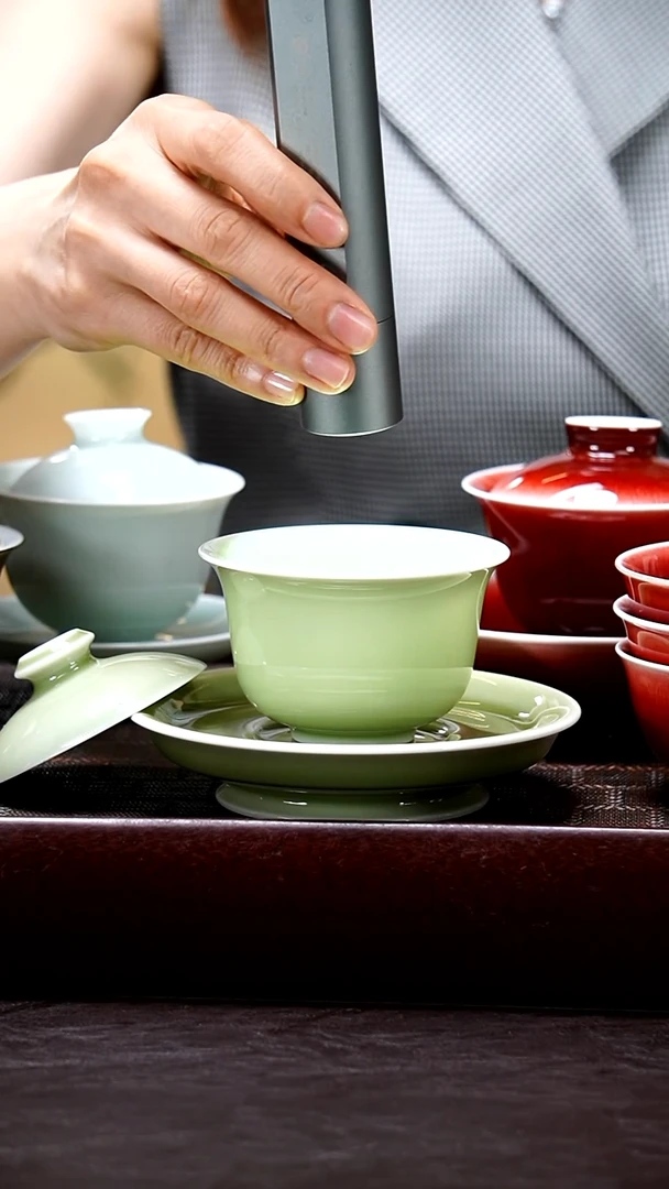 三**鸦砂宴《草木灰三才盖碗》（2）